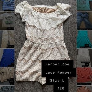 White Lace Romper